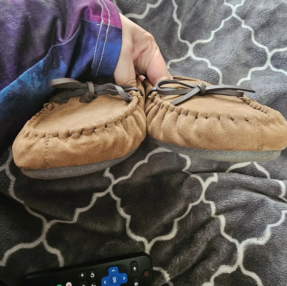 Brown Moccasin Kids Slippers